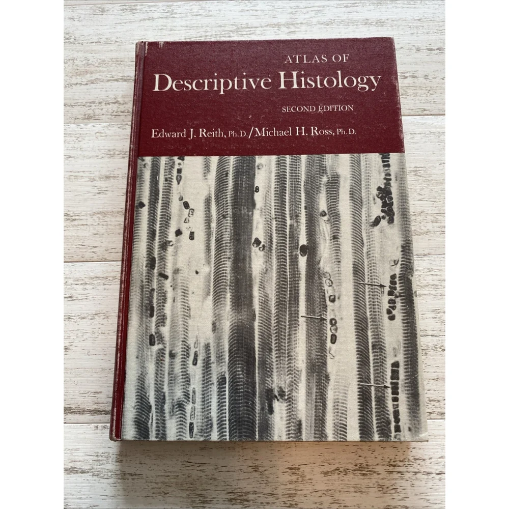 Vintage Histology Atlas 1970 Medical Textbook Hardcover Reith Ross 2nd Edition